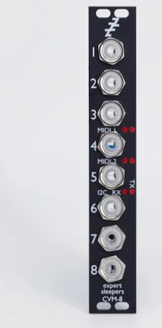 Expert Sleepers CVM-8 CV to MIDI/I2C Converter front panel